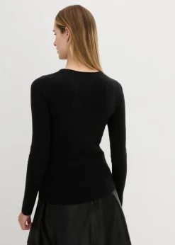Jersey de canalé en lana merina