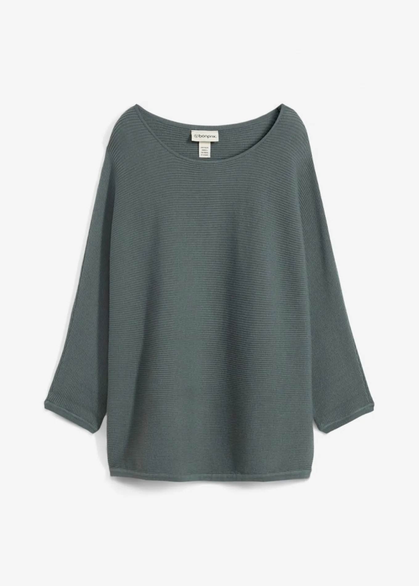 Jersey de canalé oversize de mezcla de viscosa