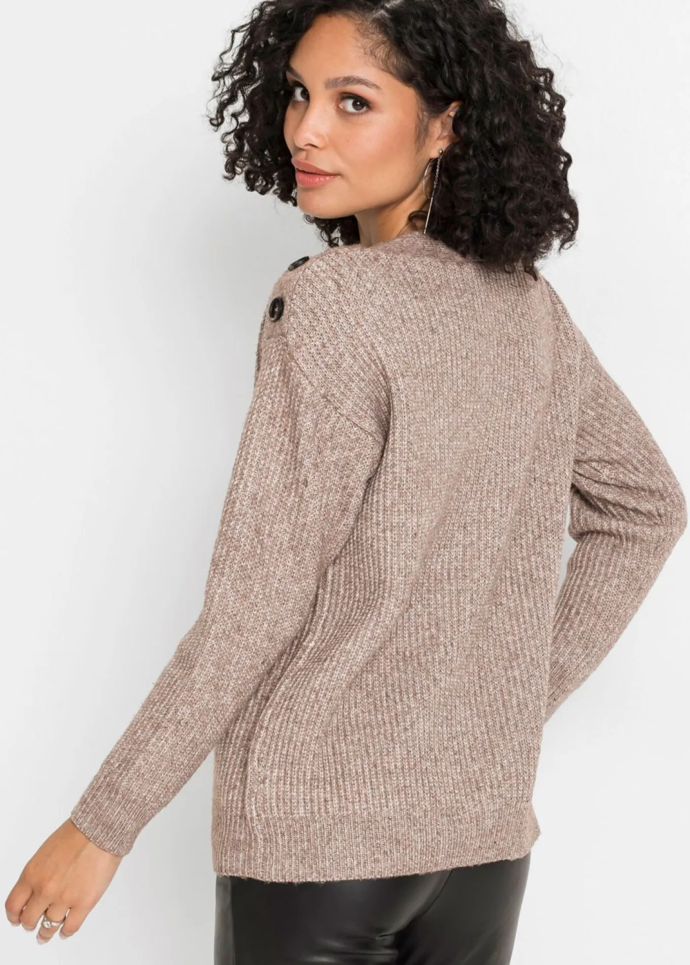 Jersey de corte holgado con botones