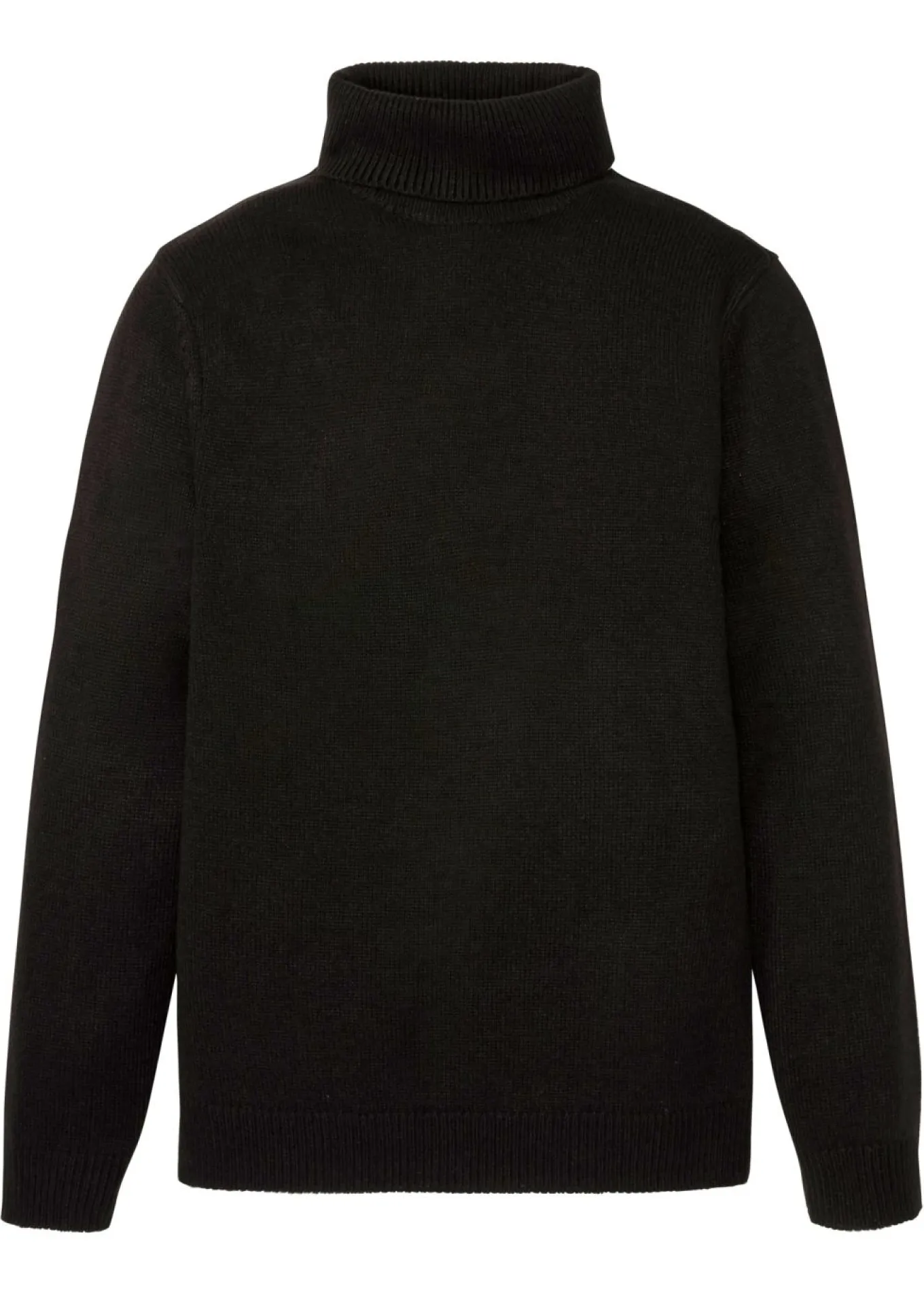 Jersey de cuello vuelto con puños acanalados