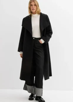 Jersey de mezcla de cachemir suave con cuello vuelto
