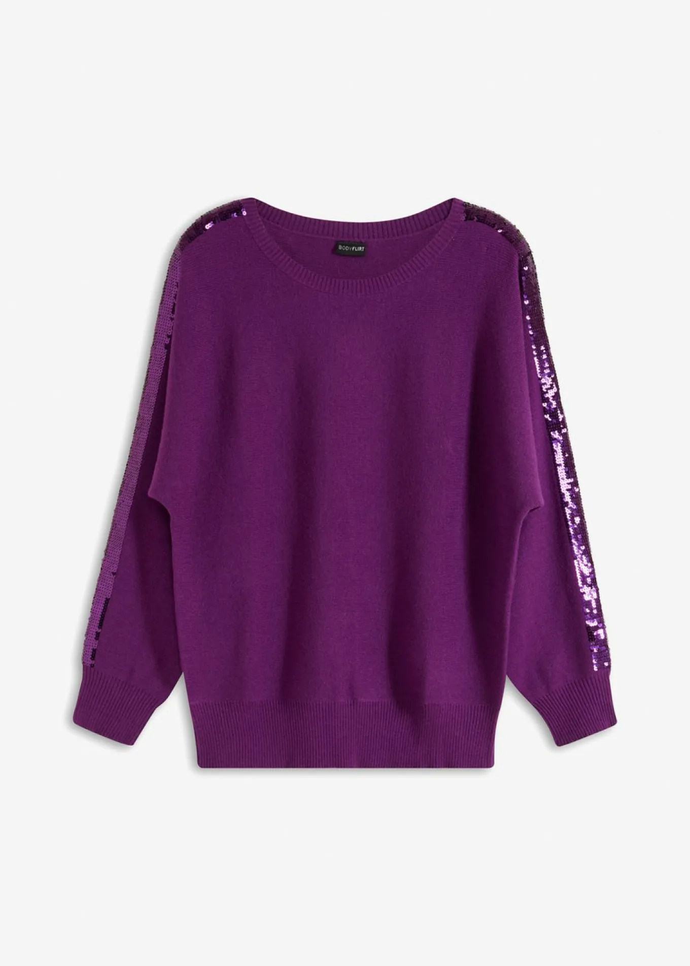 Jersey de punto fino con lentejuelas