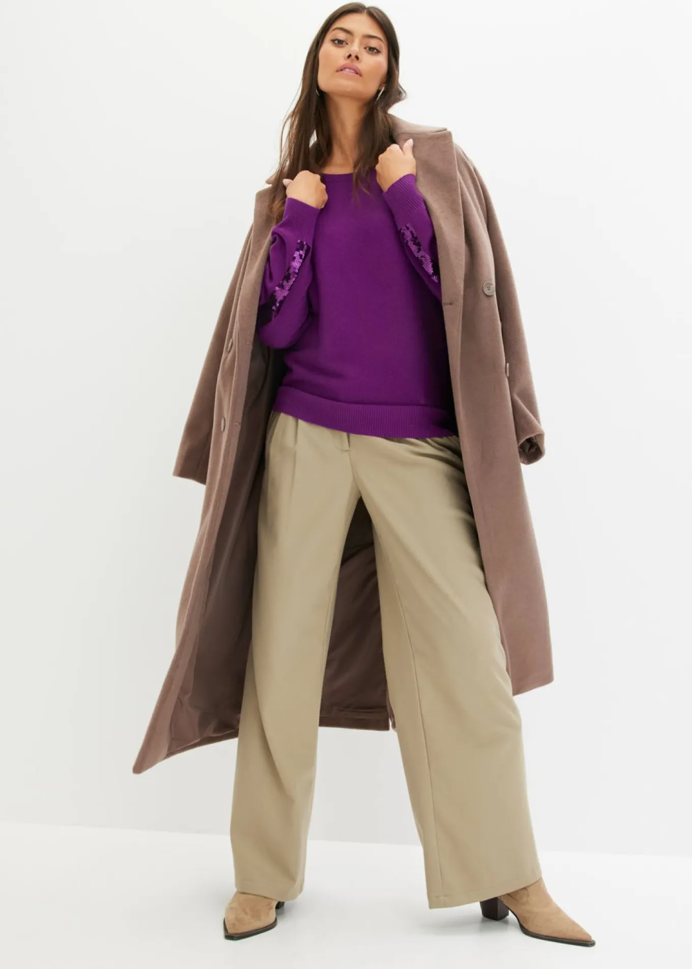 Jersey de punto fino con lentejuelas