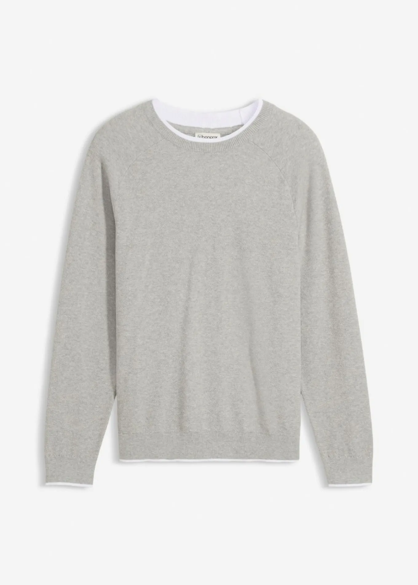 Jersey de punto fino con cuello doble