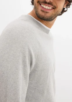 Jersey de punto fino con cuello doble
