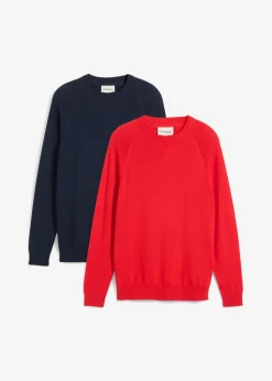 Jersey de punto fino de algodón puro (2 unidades)