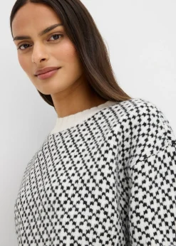 Jersey de punto grueso con mezcla de lana