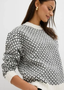 Jersey de punto grueso con mezcla de lana