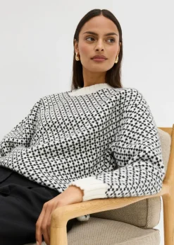 Jersey de punto grueso con mezcla de lana