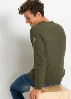 Jersey de punto grueso con algodón reciclado