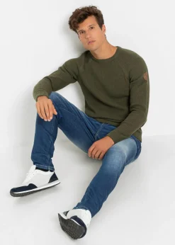 Jersey de punto grueso con algodón reciclado