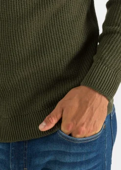 Jersey de punto grueso con algodón reciclado