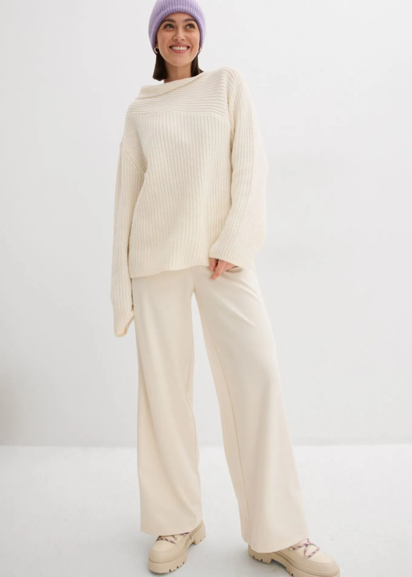 Jersey oversize de canalé