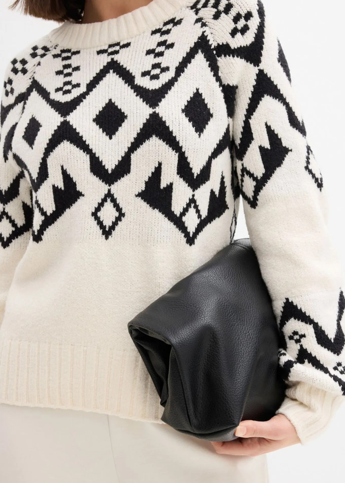 Jersey oversize de estilo noruego