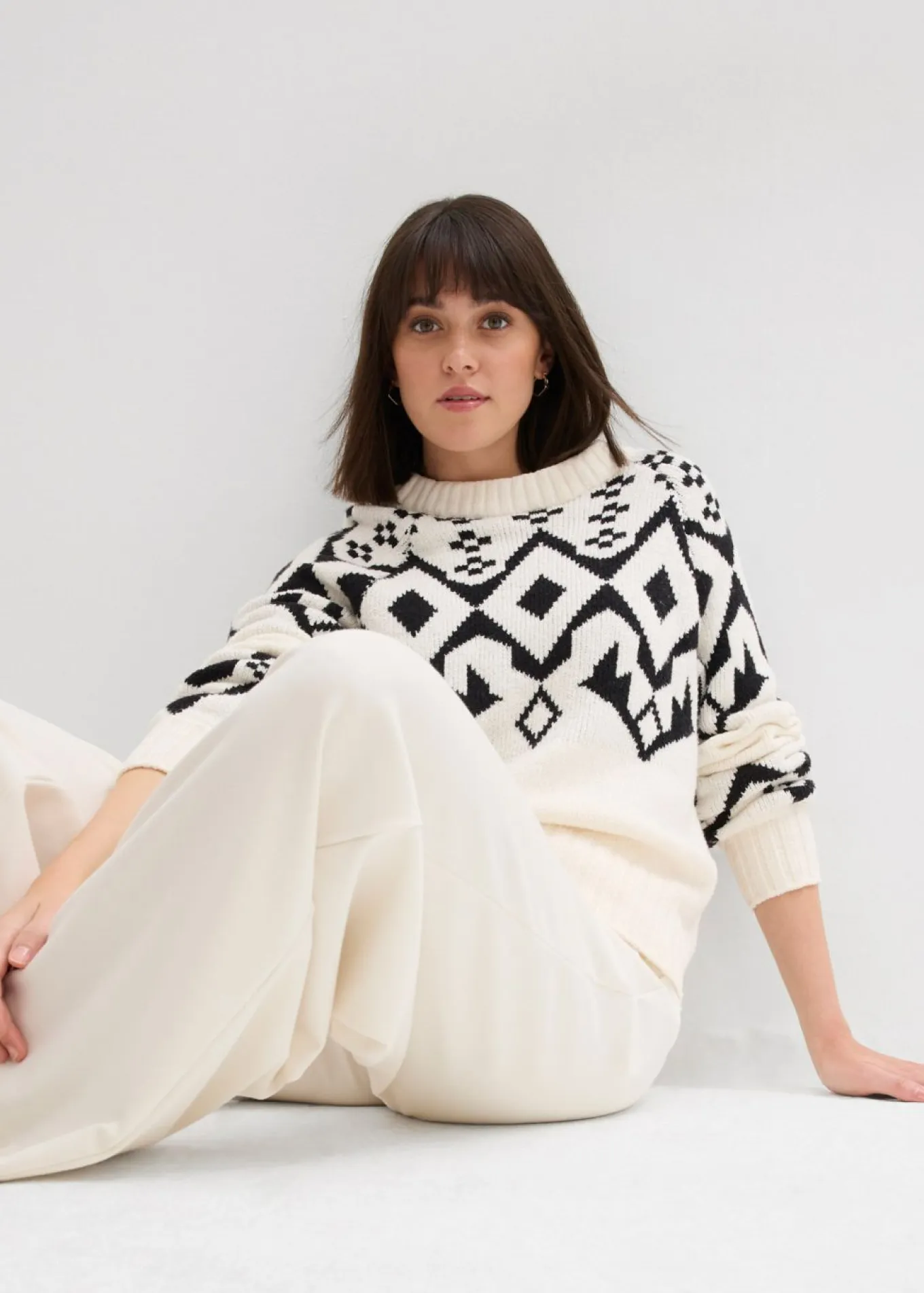 Jersey oversize de estilo noruego