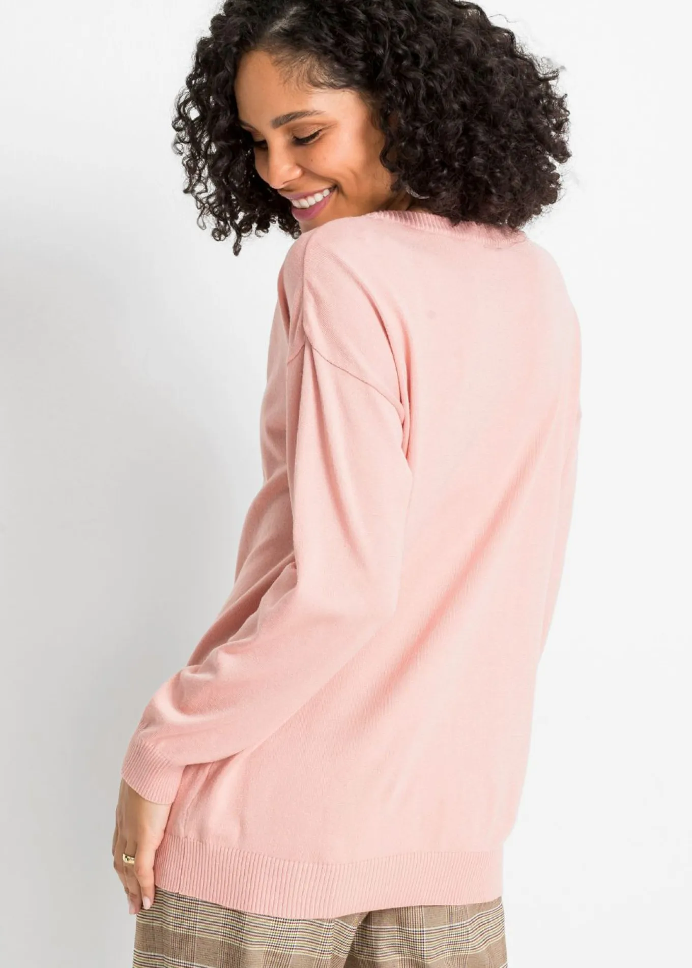 Jersey oversize de mezcla de viscosa