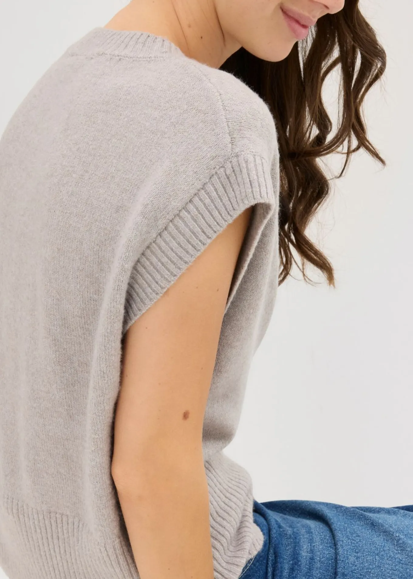 Jersey sin mangas oversized