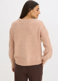 Jersey tipo boxy con lentejuelas