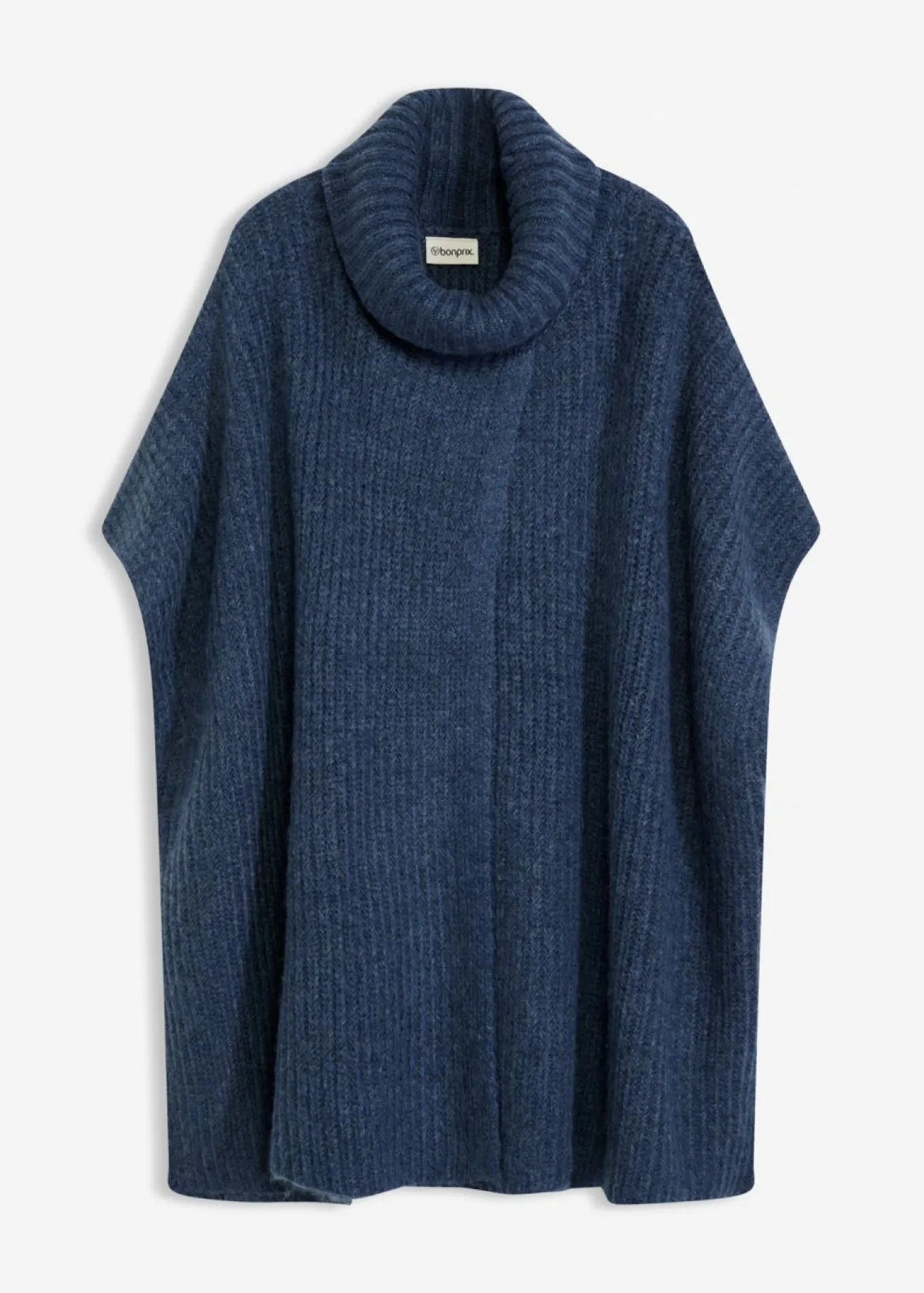 Jersey tipo poncho con mezcla de lana