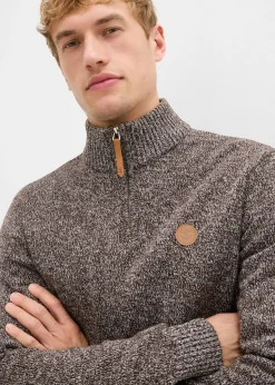 Jersey tipo troyer de algodón puro