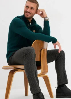 Jersey tipo troyer de algodón puro