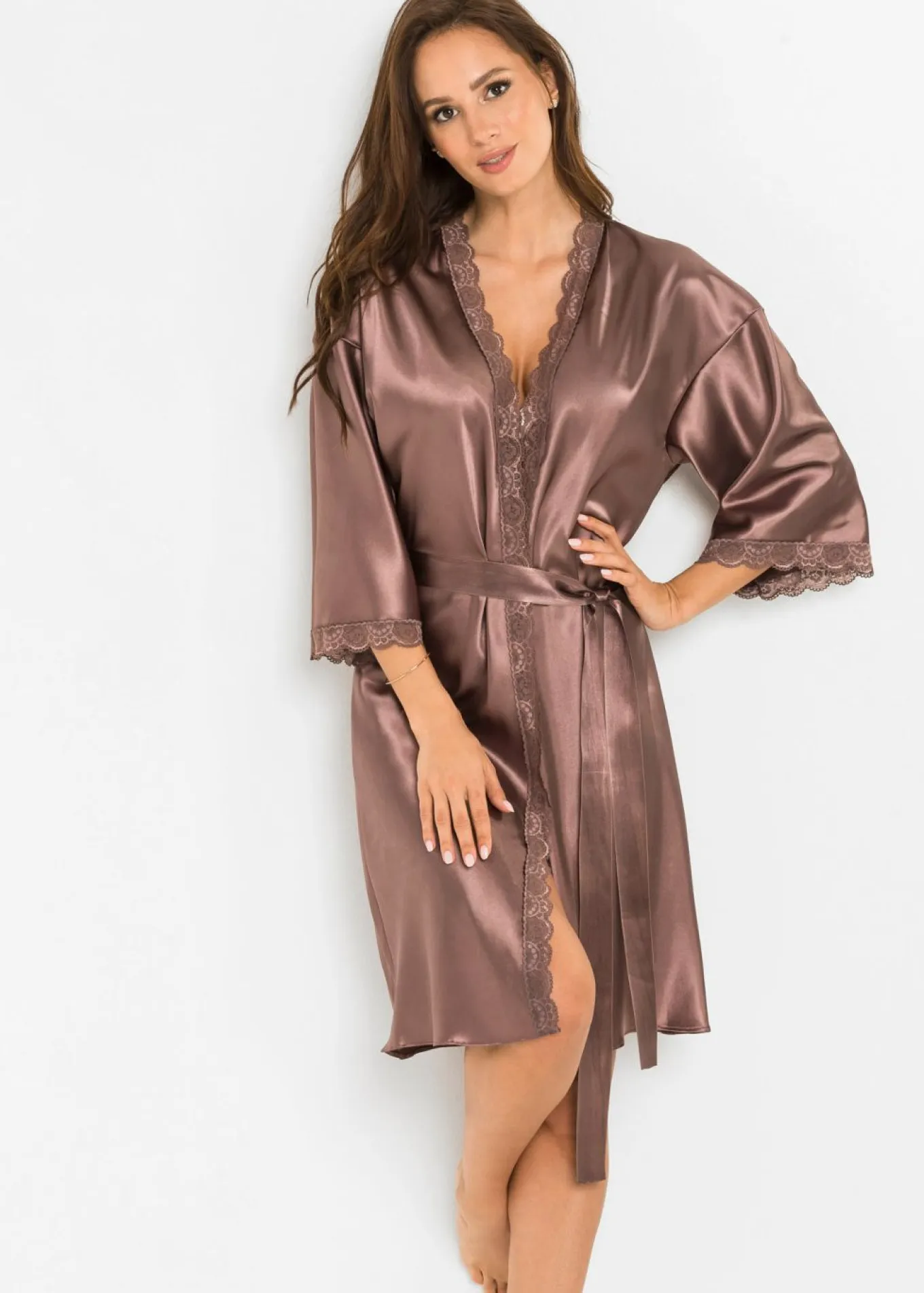 Kimono de satén