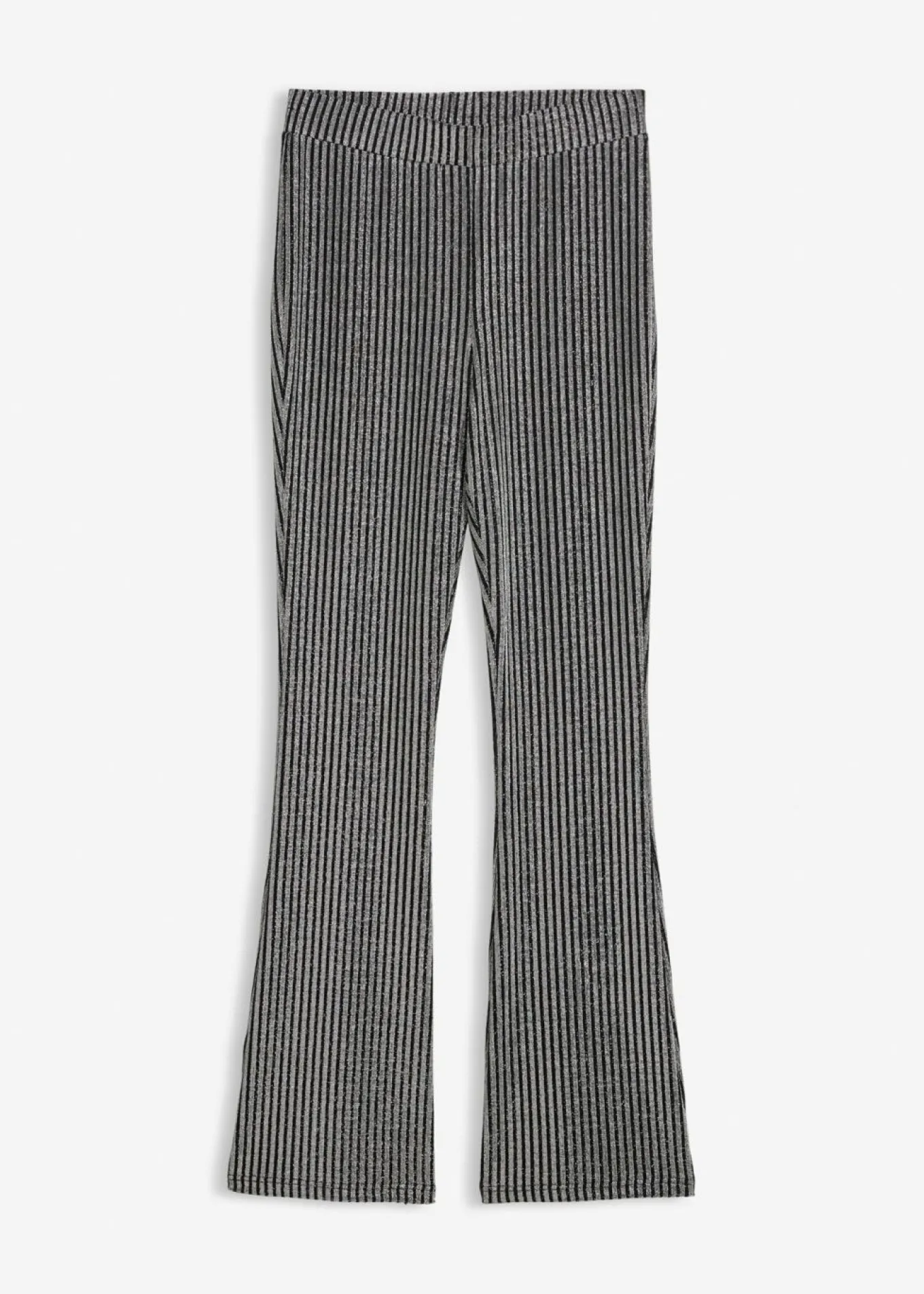 Leggings acampanados con hilo brillante