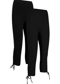 Leggings capri con fruncido (2 unidades)