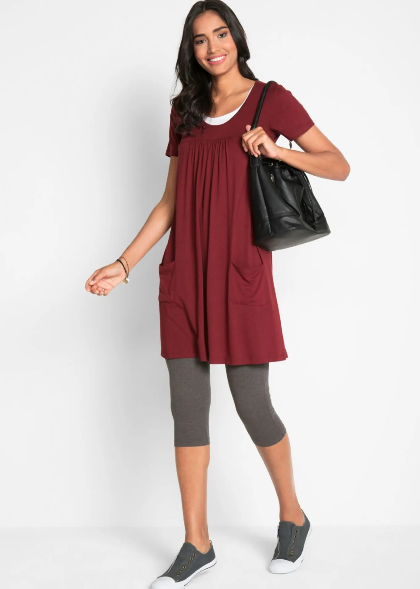 Leggings capri de corte ajustado (2 unidades)