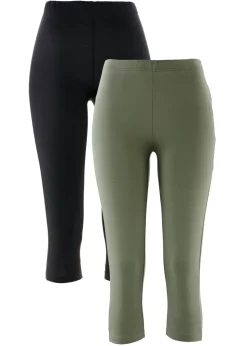 Leggings capri de corte ajustado (2 unidades)