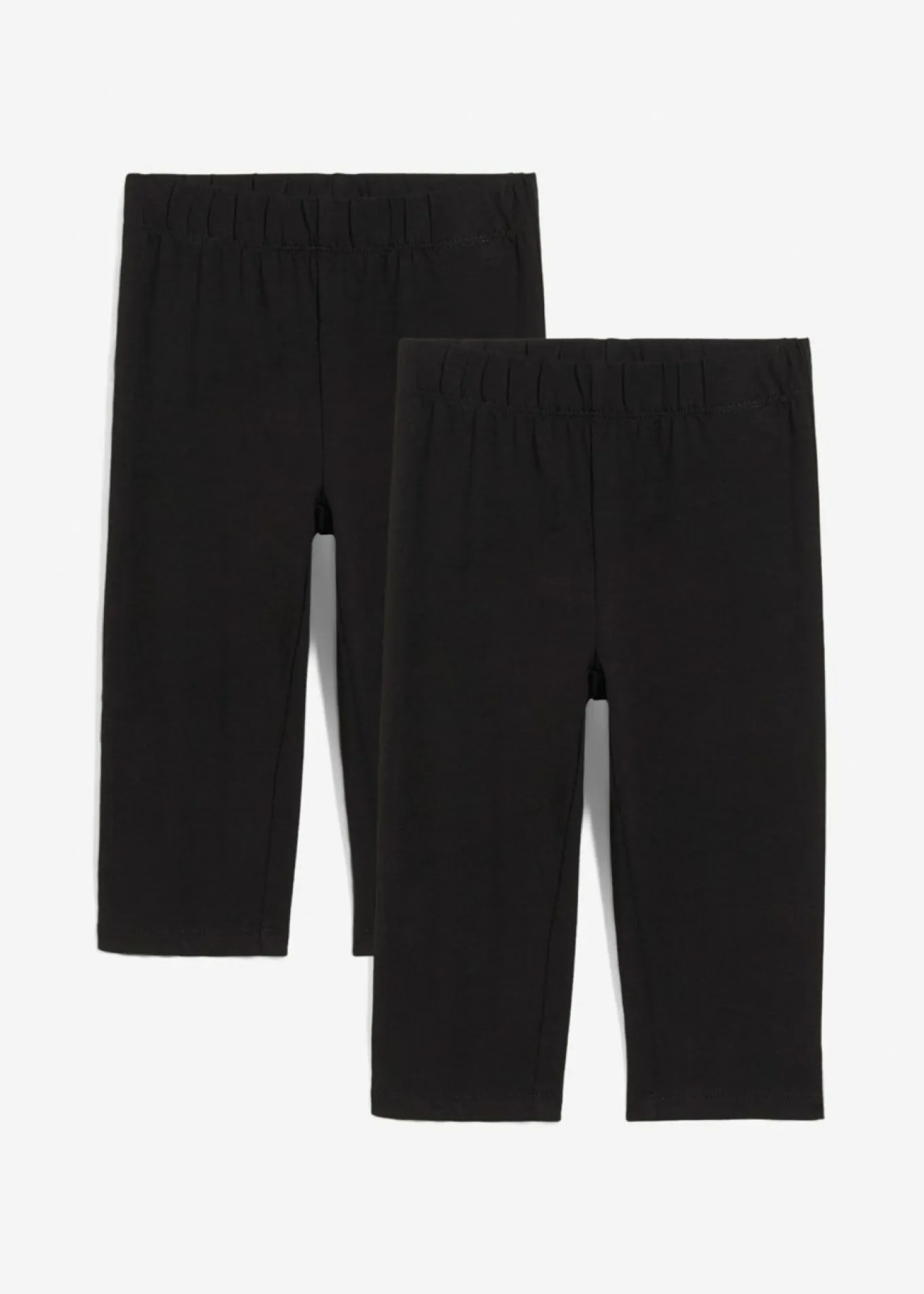 Leggings capri de mezcla de algodón orgánico elástico (2 unidades)