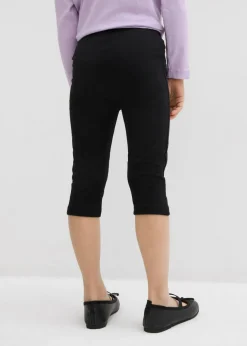 Leggings capri de mezcla de algodón orgánico elástico (2 unidades)