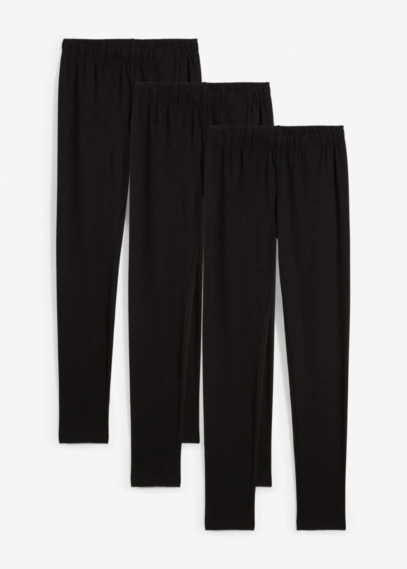 Leggings confeccionados con mezcla de algodón ecológico elástico (3 unidades)