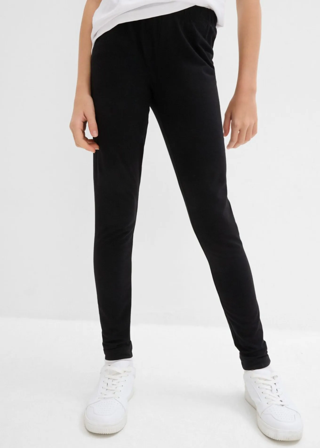 Leggings confeccionados con mezcla de algodón ecológico elástico (3 unidades)