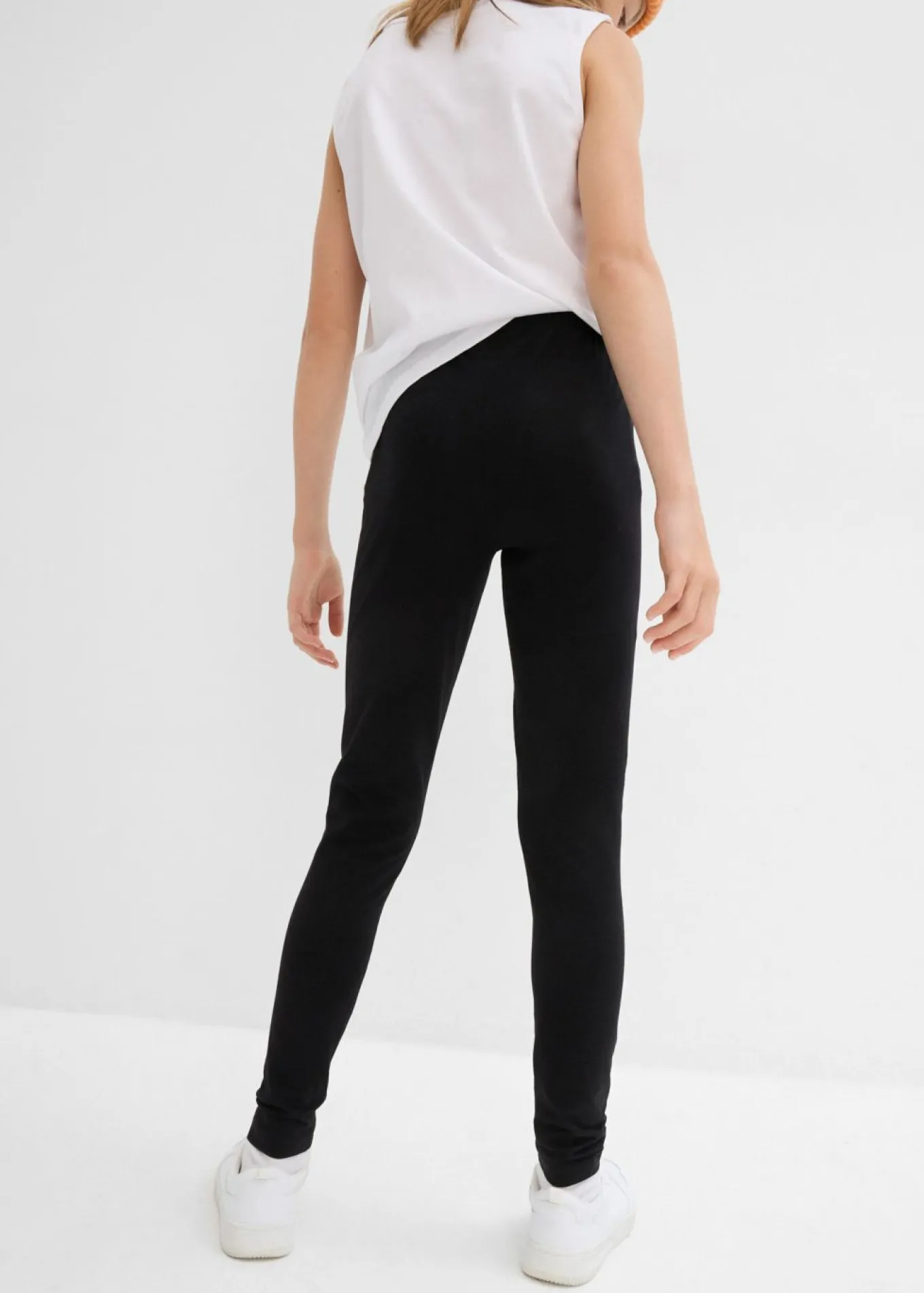 Leggings confeccionados con mezcla de algodón ecológico elástico (3 unidades)
