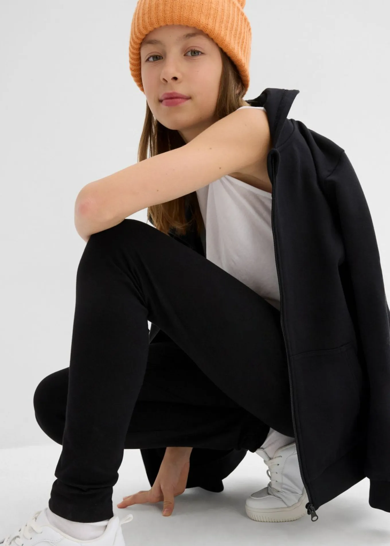 Leggings confeccionados con mezcla de algodón ecológico elástico (3 unidades)
