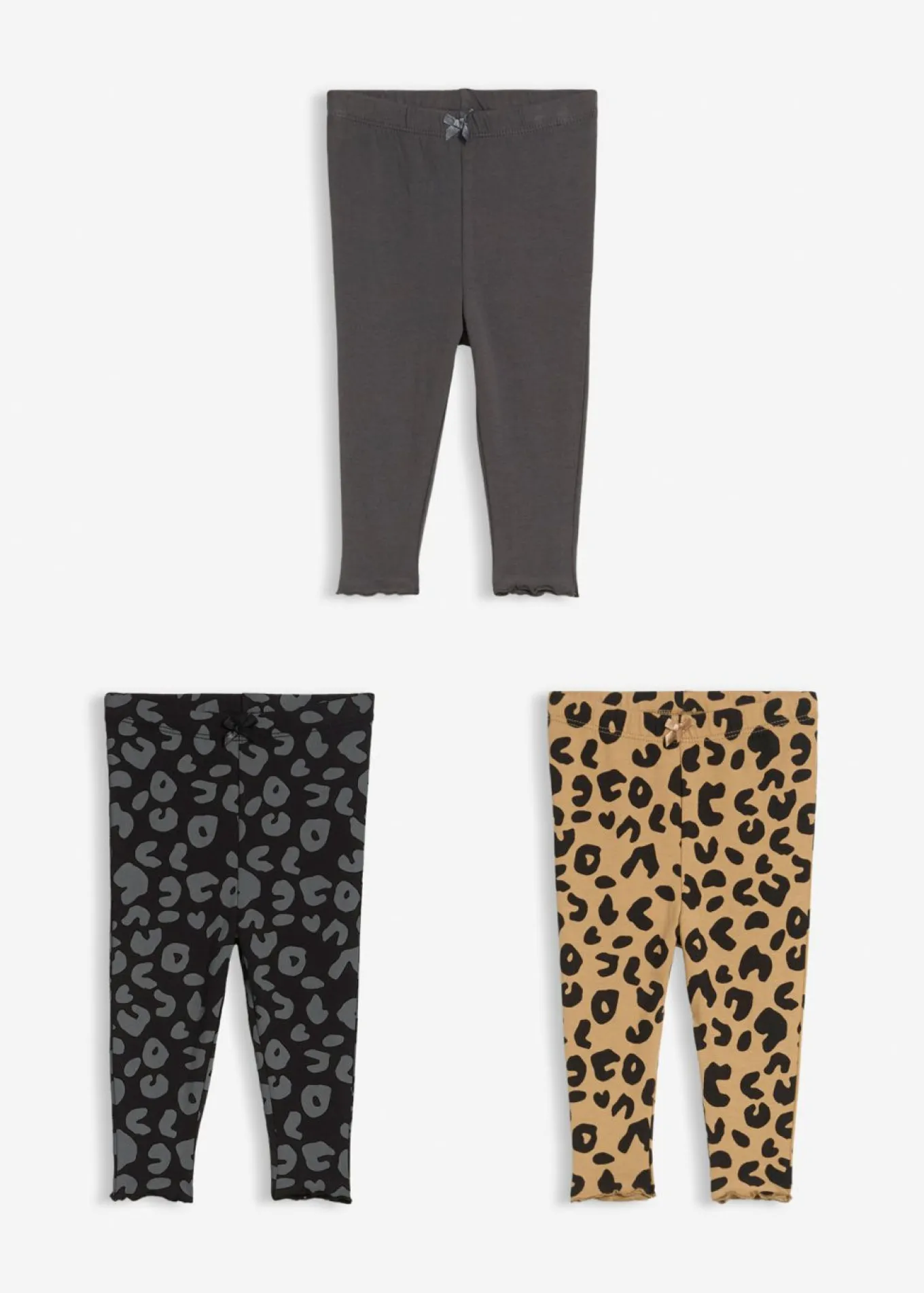 Leggings de algodón orgánico puro (3 unidades)
