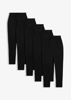 Leggings de mezcla de algodón orgánico elástico (5 unidades)