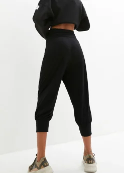 Pantalón bombacho con largo capri