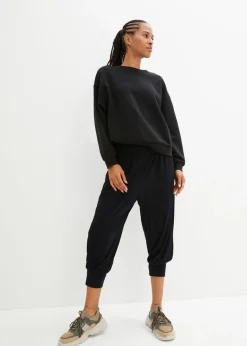 Pantalón bombacho con largo capri