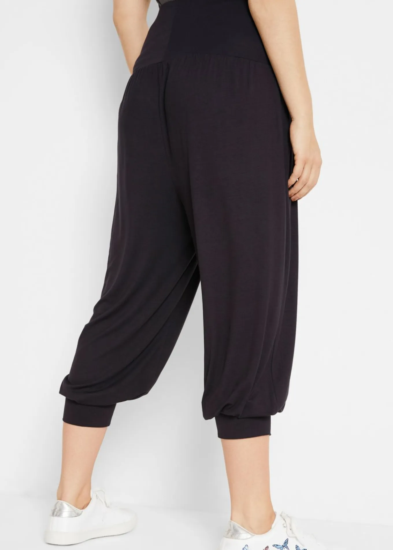 Pantalón bombacho de suave mezcla de viscosa