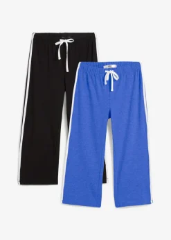 Pantalón capri de algodón con elástico (2 unidades)