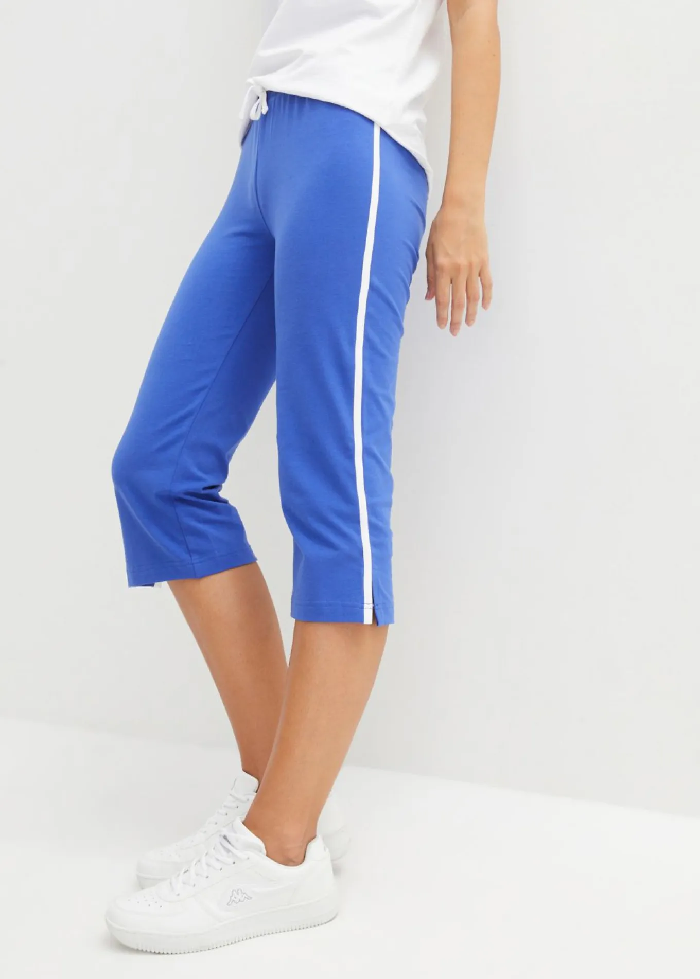 Pantalón capri de algodón con elástico (2 unidades)