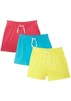 Pantalón corto de punto de algodón orgánico puro (3 unidades)