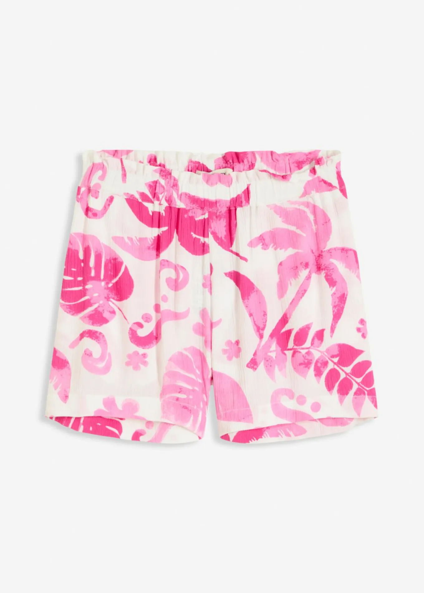Pantalón corto de viscosa estructurada