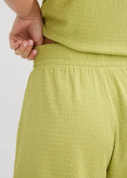 Pantalón corto sin cierre de crepé