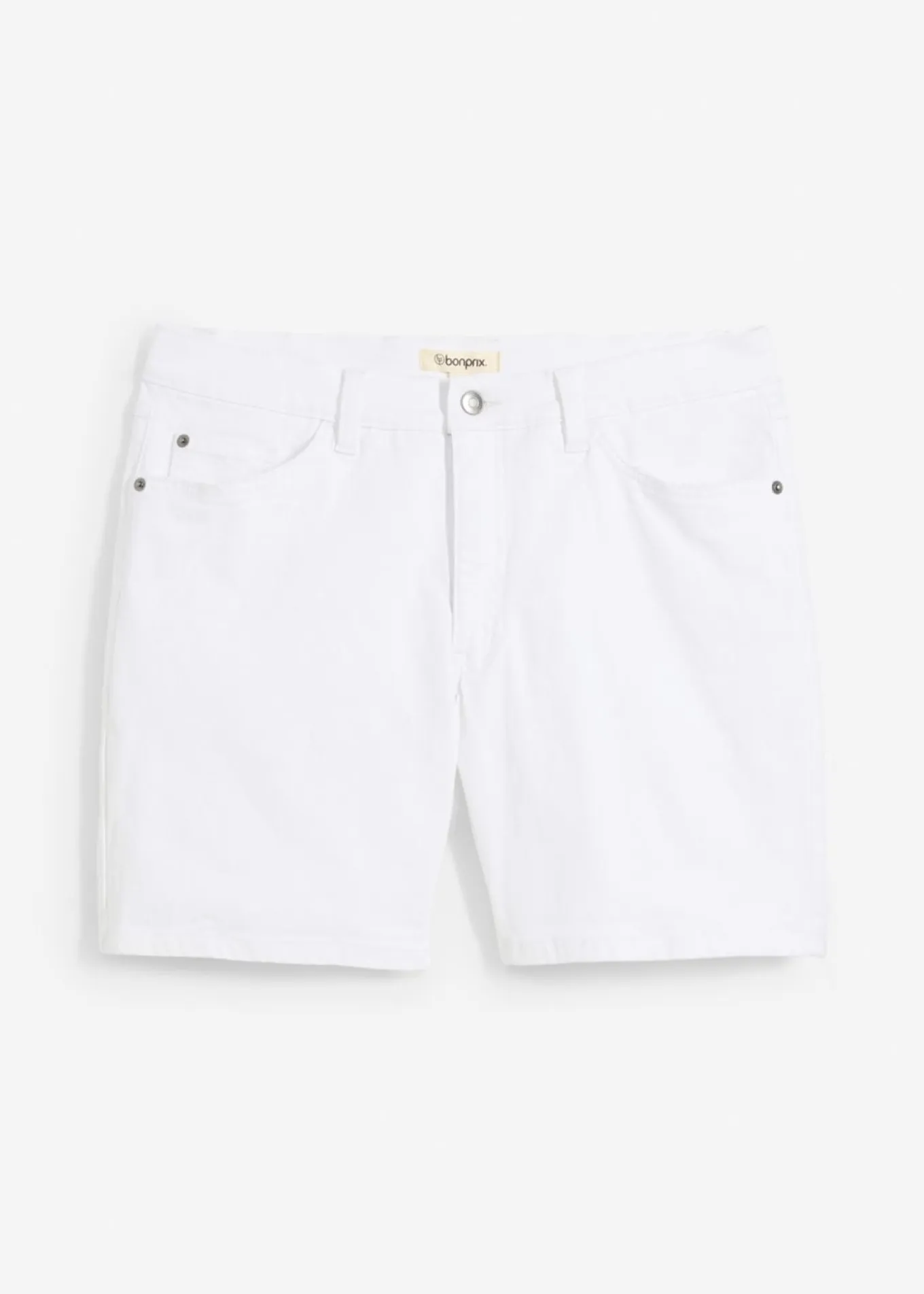 Pantalón corto vaquero elástico, loose fit, extra ancho