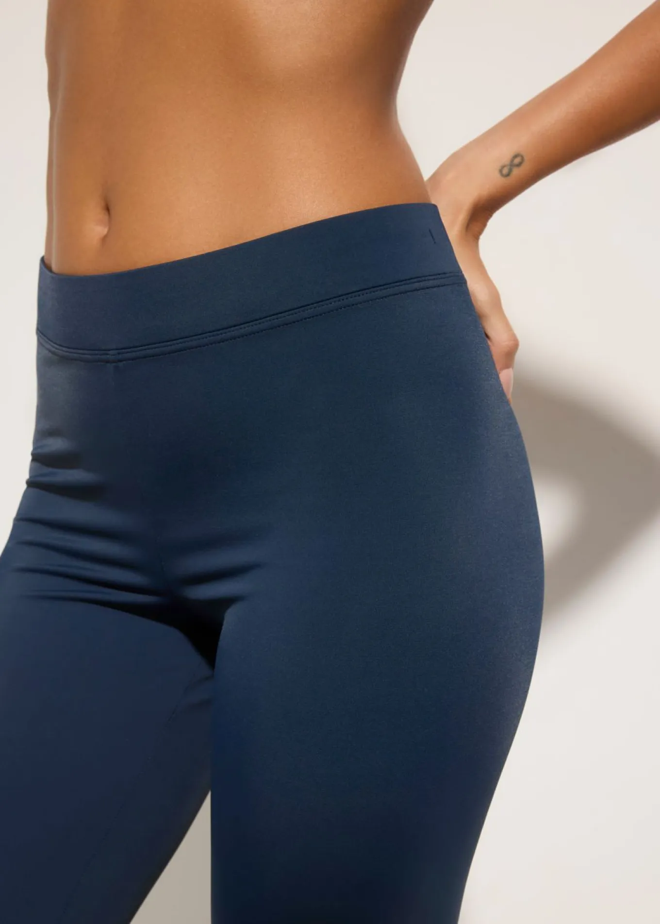 Pantalón de baño capri con cinturilla elástica
