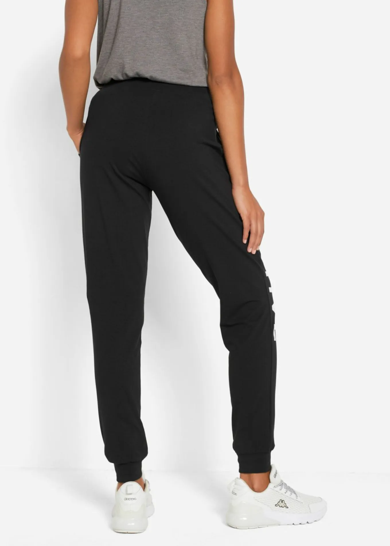 Pantalón de chándal de algodón con estampado y corte holgado