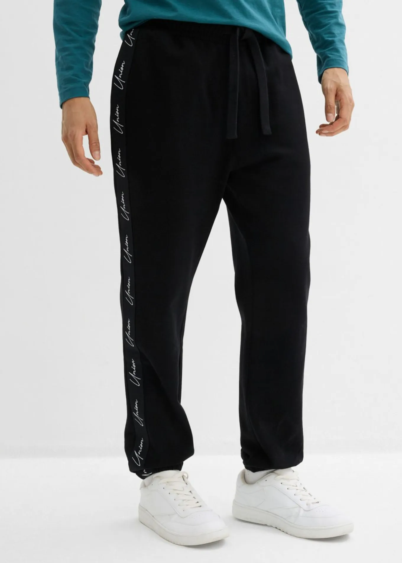 Pantalón de chándal de algodón orgánico puro, loose fit